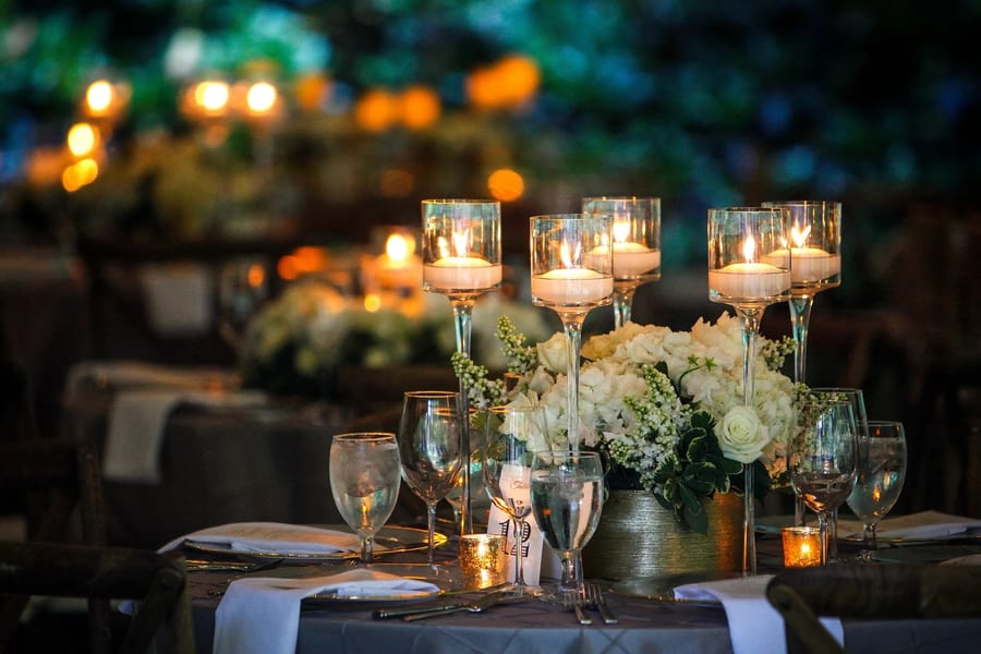Elegant event coordination setup